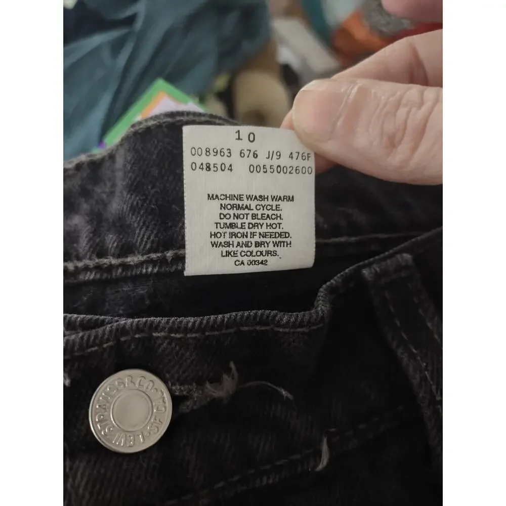 Vintage Y2K Levi's 550 Black Jeans 34 Casual‎ Preppy Classic